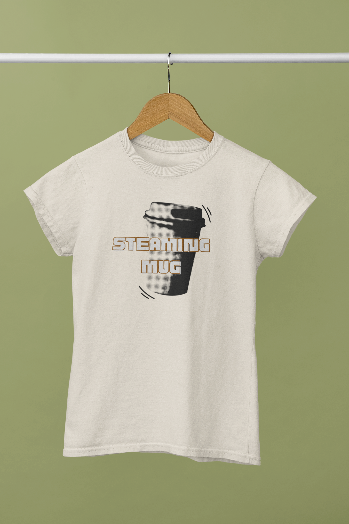 Steaming Coffee T-Shirt New Zealand | Heavyweight Unisex Crewneck T-shirt | Gildan® 5000 | Cool & Trendy Tees for Coffee Lovers