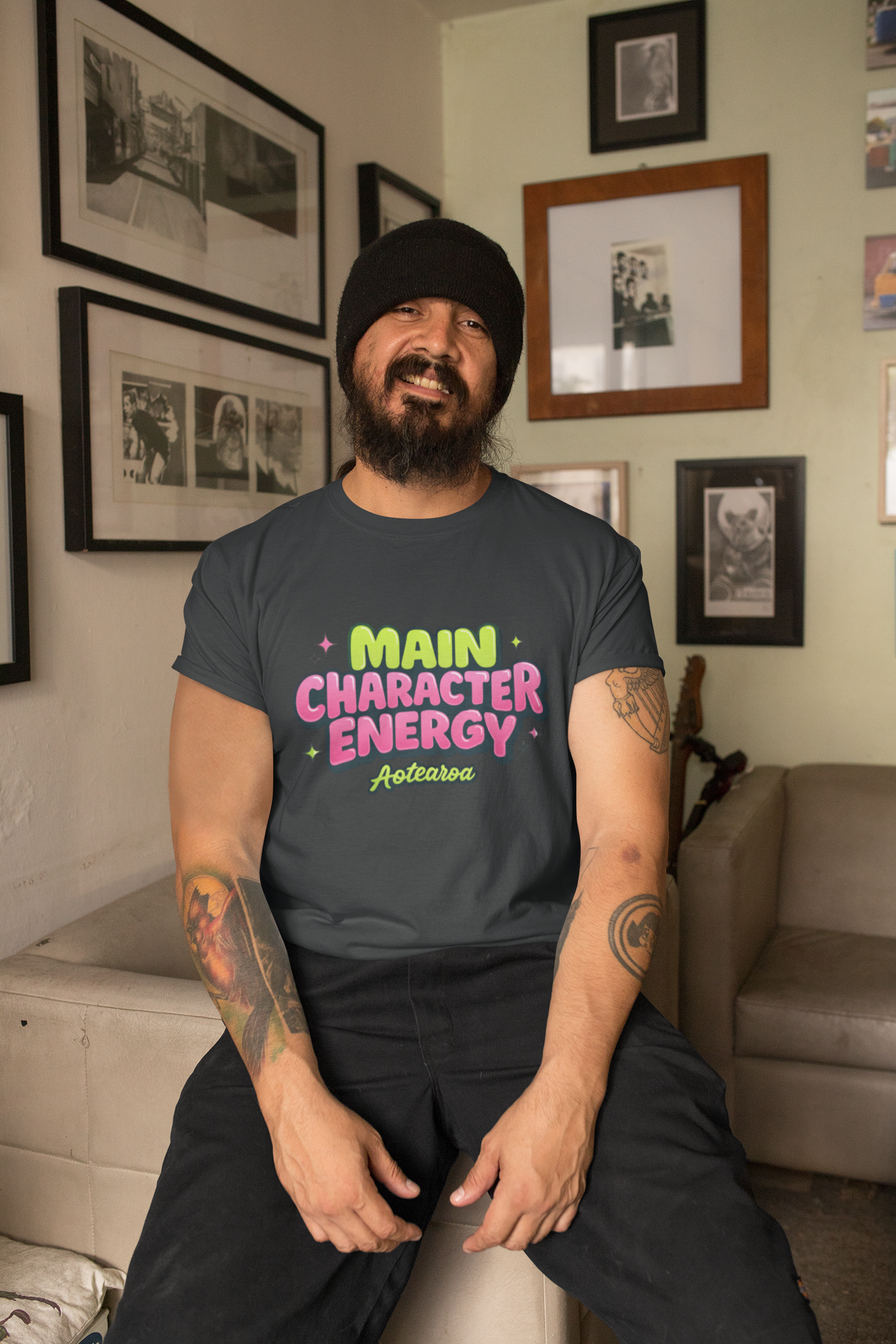 Main Character Energy Heavyweight Unisex Crewneck T-Shirt | Gildan® 5000